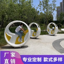 Power Bike Fountain Outdoor Scenic Park Fitness Bike Foot Cycling Bike Generation Bicycle