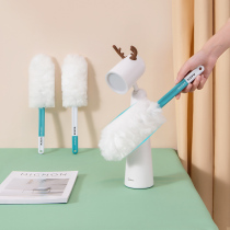 Electrostatic dust removal duster household cleaning dust removal artifact disposable fiber brush head dust adsorption feather duster