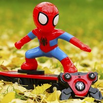 Net red the same Spider-man scooter toy remote control stunt car tumbling childrens car boy electric dance shaking sound