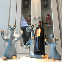 Creative wine rack ornaments modern light luxury goblet rack upside down household high-end rack wine cabinet bottle bracket