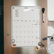 Korea ins refrigerator sticker tile decoration writing board message sticker rewritable creative calendar schedule