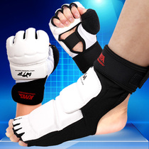 Sanda gloves half-finger taekwondo hand guards Foot Guards adult childrens boxing kicks training competition foot protection ankle protection