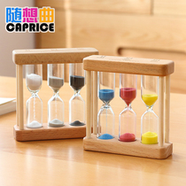 Childrens brushing hourglass timer three to five minutes 1 3 5 30 time anti-drop leakage sand quicksand timing small ornaments
