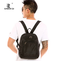Multi-pocket zipper waterproof lightweight casual mens backpack small and medium-sized excursion carry-on mens backpack