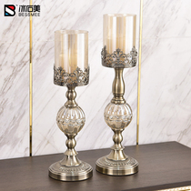 European light luxury candle holder Household romantic dining table candlelight dinner props Modern simple home decoration ornaments