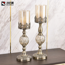European light luxury candle holder Household romantic dining table candlelight dinner props Modern simple home decoration ornaments