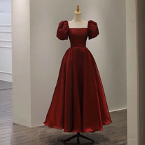 Toast bride senior new winter winter winter winter winter engagement dress dress can usually wear women 2022