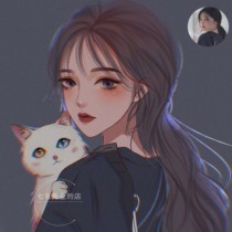 Hand-painted Avatar custom portrait portrait photo couple Cartoon Cartoon take-over WeChat avatar design