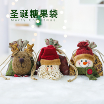 Christmas gift bag candy bag Christmas Eve Old Man snowman deer apple bag box candy gift bag