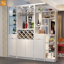 Large living room screen partition Modern simple entrance cabinet Decorative wine cabinet Double-sided shoe cabinet Multi-function hall cabinet