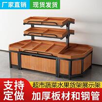 Vegetable shelves shelves space-saving vertical floor dividers storage storefronts two-story wooden stores