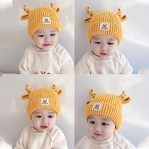 Baby hat autumn and winter Korean tide cute super cute baby wool hat winter thick cap baby baby