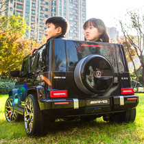 Mercedes-Benz Big g childrens electric car four-wheel child baby toy car with remote control Net red car can sit double