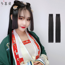 Ancient costume Hanfu wig Ji hair princess cut invisible hairstyle Liu Hai film straight hair film cute daily fairy style