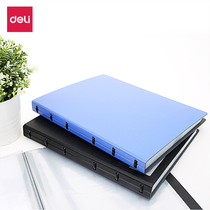 Del 5780 large capacity business card holder loose leaf business card book business office stationery 300 card position creative business card holder can be installed 600 loose leaf business card book fashion business card book membership card book
