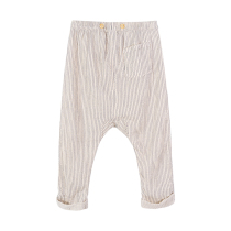 2105-123 milky white striped big fart Harlan pants.