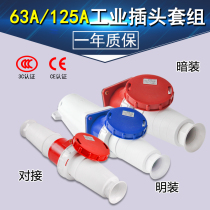 IP67 WATERPROOF INDUSTRIAL PLUG SOCKET 3 Core 4 Heart 5 holes 63A 125A Aviation explosion-proof connector Notre Dame