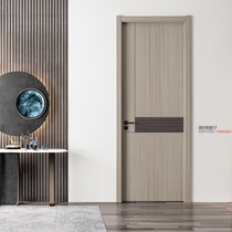 Interior door solid wood composite door set door simple zero degree wooden door room door ecological door