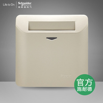 Schneider light gold photoelectric plug-in card power switch 16A with delay card power E8431EKT