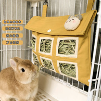 Rabbit canvas straw bag anti-grilled cloth grass rack large capacity non-leakage grass anti-waste grass stand Dutch pig Chinchow Chinchilla guinea pig
