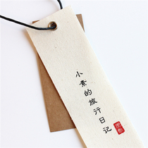 Upscale Canvas Chants Book for clothing Cloth Hangover Hanfu Womens Clothes Sensational Style Clothes Tide Card Personality Cotton