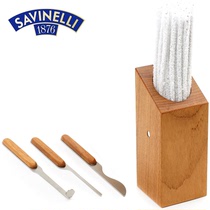 (Schaffen pipe flagship store)Desktop wooden multi-purpose pipe tool set C435 pressure rod smoke knife through strip