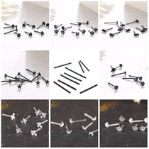 Anti-allergic plastic disinfection ear sticks simple male and female students earrings anti-blocking and raising ear holes invisible transparent earsticks