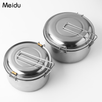 Lunch Box Stainless Steel Round Lunch Box Sub student Office Dining Box Lunch Box Lunch Box home Bubble Noodle Bowl