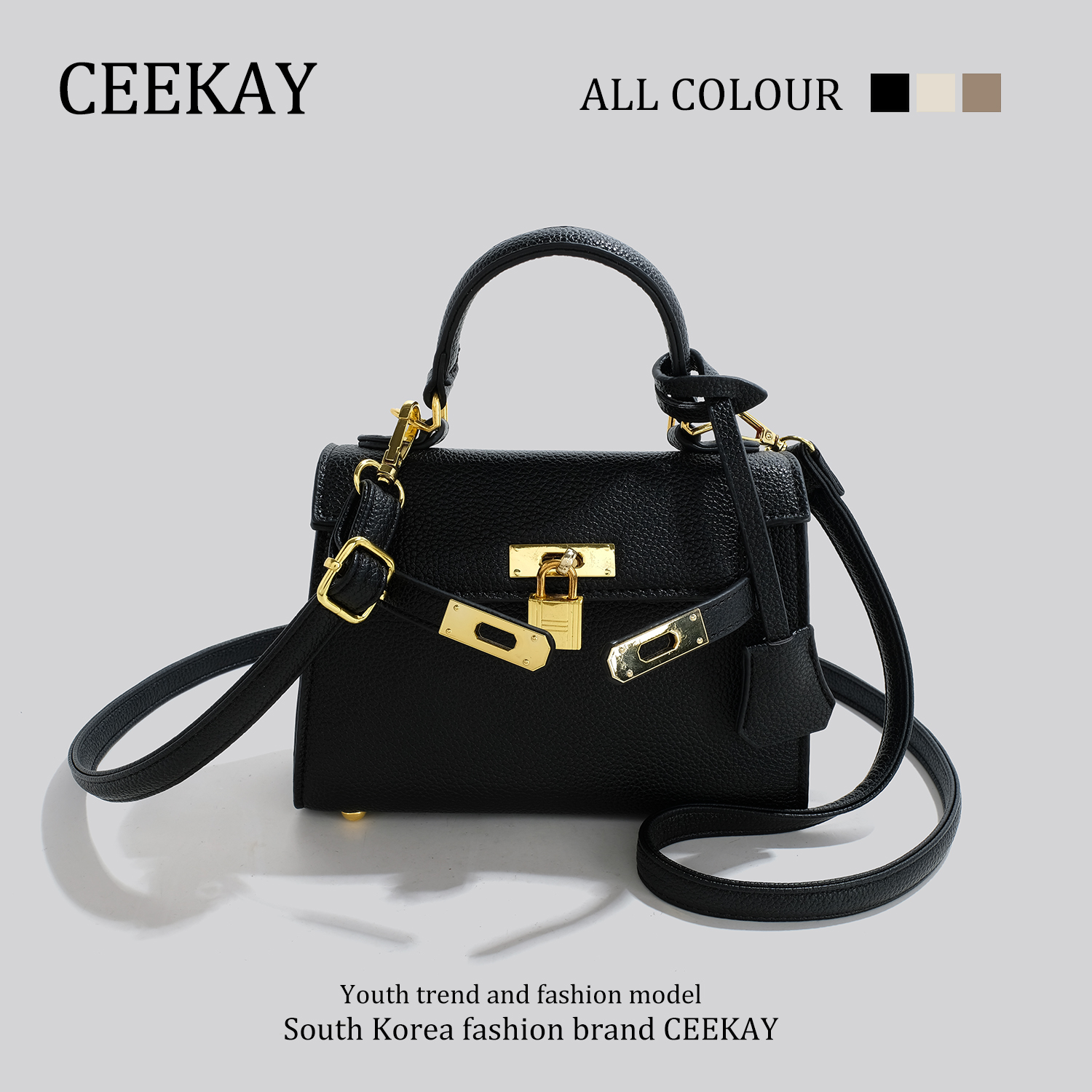 CEEKAY Premium Mini Kelly Bag Exquisite Super Fire Small Bag Women's 2023 Popular New One Shoulder Crossbody Bag