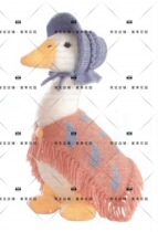 Little duck nanny Jemima Rod needle wool knitting doll illustration pure text tutorial Chinese version explanation instructions