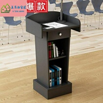 Teachers podium host meeting room wooden vertical broadcast Chairman wedding event restaurant welcome