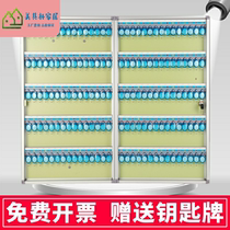 Aluminum alloy 150-bit wall-mounted key box Hanging key box storage key cabinet with lock intermediary property key plate