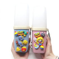 Travel toothbrush storage box Portable tooth box Multi-function toothpaste brushing cup Cartoon mouthwash washing cup set