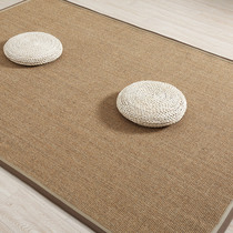 Sisal carpet straw woven Nordic tatami living room tea room linen mat jute bedroom Japanese hemp carpet