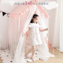 Children Tent Indoor Princess Girl Play House Overhouse Toy House Baby Sub-Bed God-Ware Dream Small Town Castle