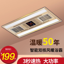 Integrated ceiling air heating Bath air conditioner type LED light Multifunctional Embedded toilet heater