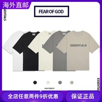 FEAR OF GOD ESSENTIALS NEW MULTI-LINE SHORT-SLEEVED CHEST PRINTED LETTER T-SHIRT HIGH STREET LOOSE TIDE