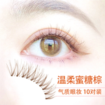 Pineapple Brother-in-law Gentle Honey Brown Fake Eyelash 917 Woman Natural Light Brown 10 Pairs of Everyday Naked Makeup Affinity