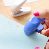  Deli stationery punch Handheld single hole punch machine 0111 Mini round hole punch machine Document binding drilling machine