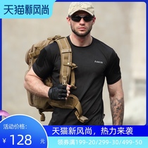 Eagle claw action defender summer physical fitness mens short sleeve crew neck outdoor sports Special forces military fan tactical T-shirt
