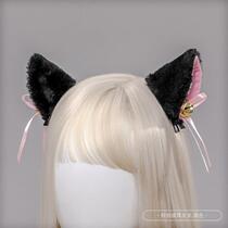 Two-dimensional Comic Con cute cat ears hair hoop cat headdress maid cat mother cosplay hairclip belt Bell