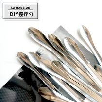 DIY plaster stirring small spoon scented candle stirring long handle spoon DIY making tool