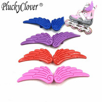 1 pair of roller skates decoration small wings pink blue skates decoration little angel wings roller skating accessories wings