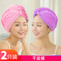 Quick-drying dry hair cap strong absorbent beauty cap female thick hair bag headscarf wipe hair shower cap cute dry towel
