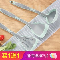  Japanese silicone spatula non-stick pan special high temperature resistant non-injury pan cooking spatula kitchenware food grade three-piece set