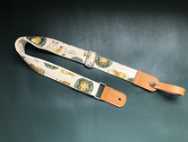 Handmade original imported cotton and linen fabric water guinea pig universal ukulele strap ukulele strap