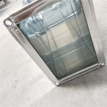 Shanghai galvanized white iron common plate flange duct Stainless steel through the fresh air pipe exhaust smoke square pipe Rectangular pipe
