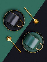 European small luxury coffee cup ins Nordic exquisite simple ceramic cup breakfast office couple mug