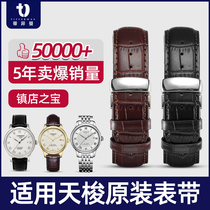 Skyshuttle Lique watchband genuine leather 1853 original butterfly buckle suitable for durul Kutu watches with men and women
