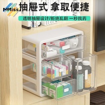 Medicine Box Home Large-capacity medicine box Small Number Stratified Medical containing box Drug Home Packing Case Bilayer